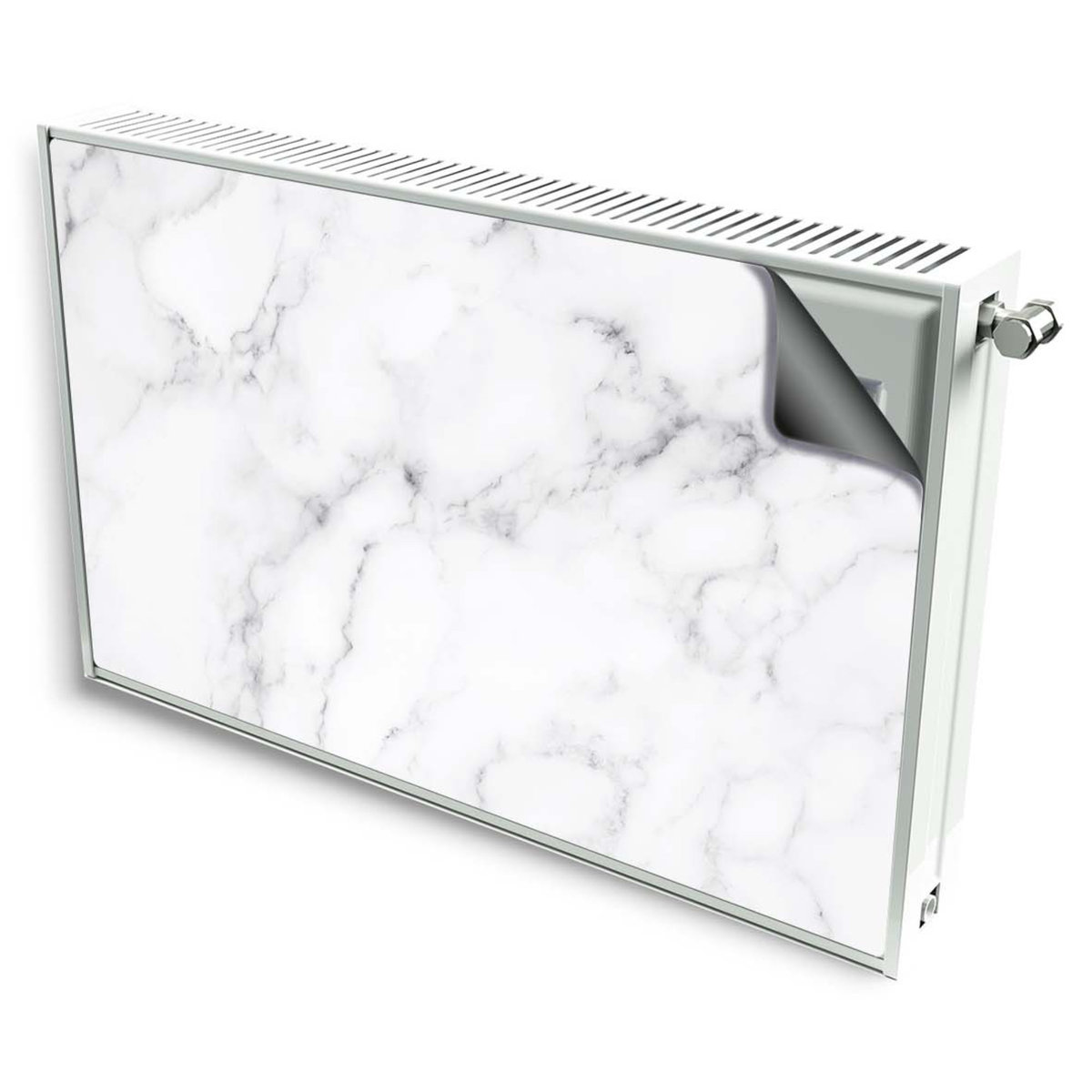 magnes mata magnetyczna kaloryfer dekor biały marmur