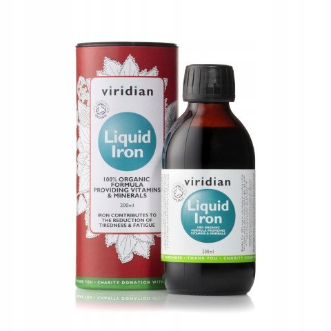 Viridian Liquid Iron Ekologiczne Żelazo w płynie (200ml) 5060003593218