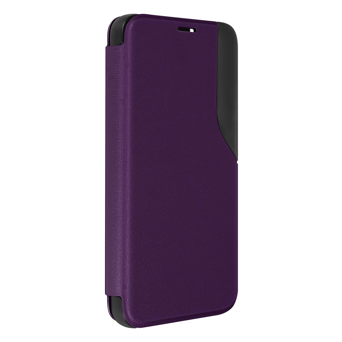Etui Clear View do Samsung Galaxy S22 Time Display Uchwyt wideo fioletowy