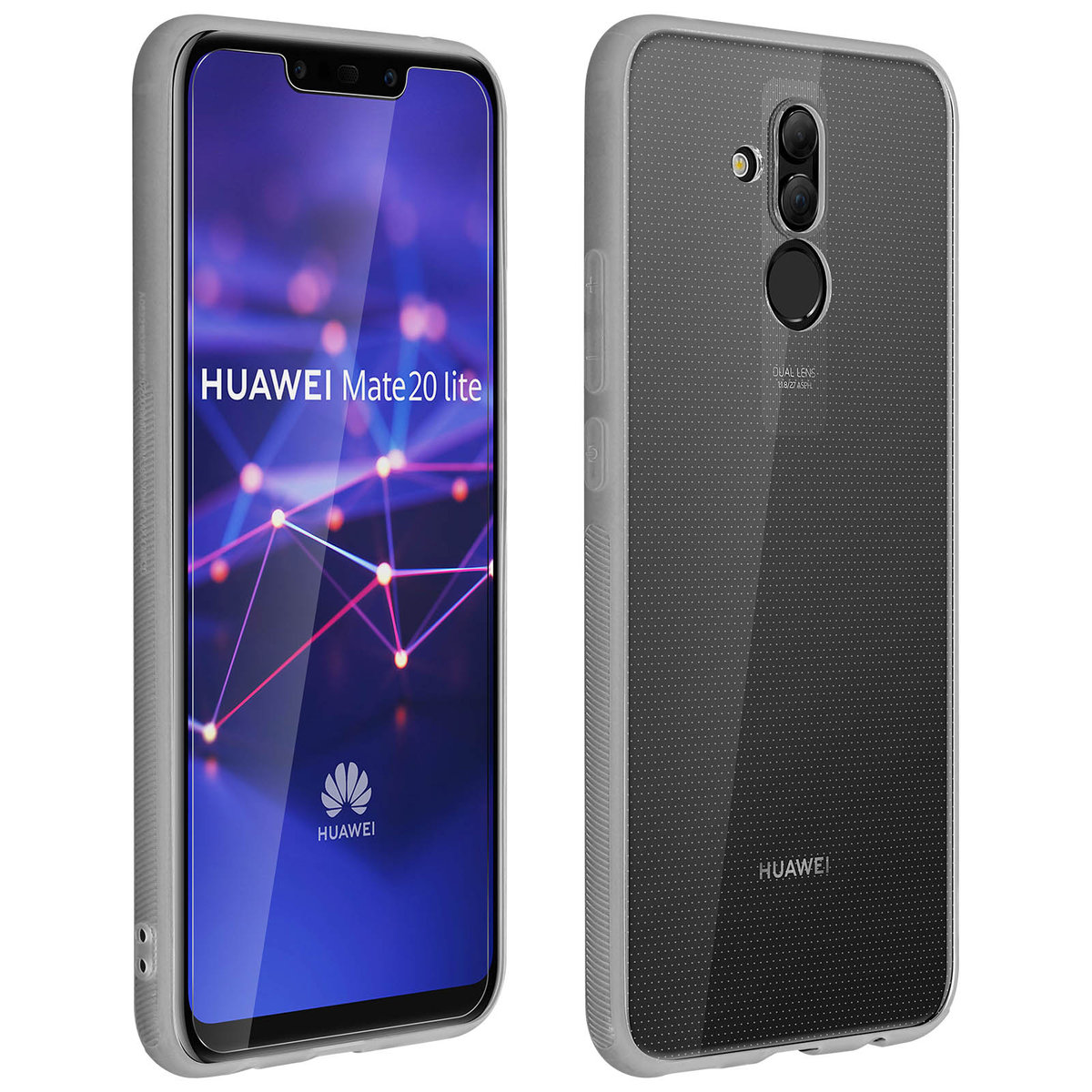 Etui na tył i szkło hartowane na ekran do Huawei Mate 20 Lite