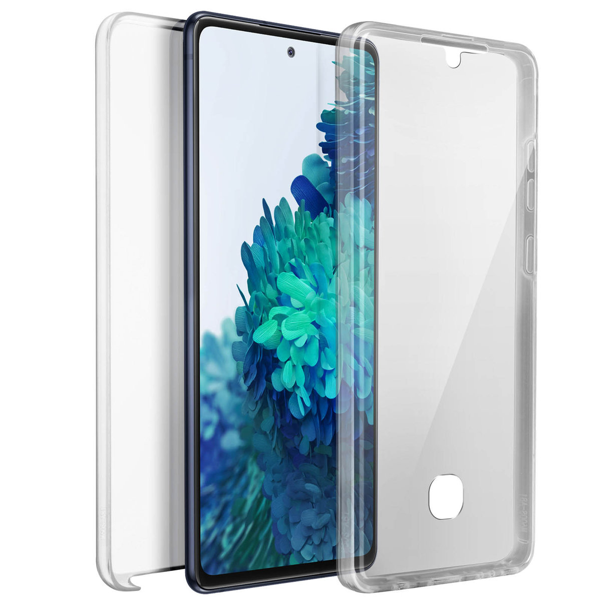 Etui 360° do Samsunga Galaxy S20 FE Elastyczny przód i sztywny tył — przezroczyste