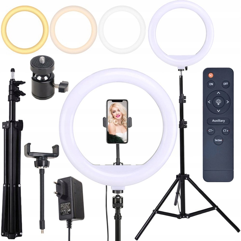 Lampa Pierścieniowa Led Ring Makijaż Statyw 240W Zd160