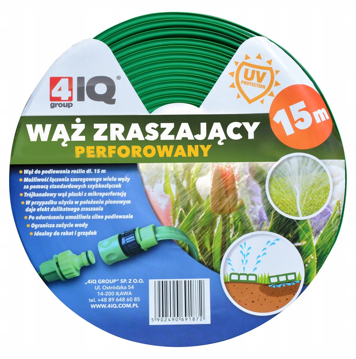 4IQ Wąż zraszający perforowany 15m