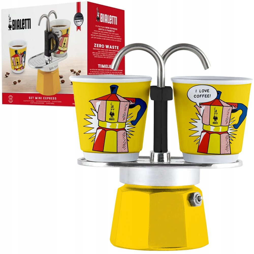 Kawiarka Bialetti MINI EXPRESS Lichtenstein 90 ml 2 filiżanek