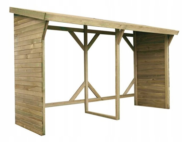Drewutnia wiata na drewno 278x90x184 cm 5m3