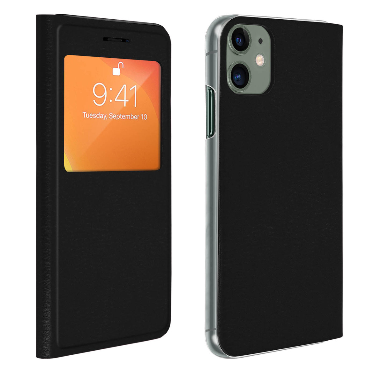 Etui Clear View do iPhone’a 11 Ultracienkie – czarne
