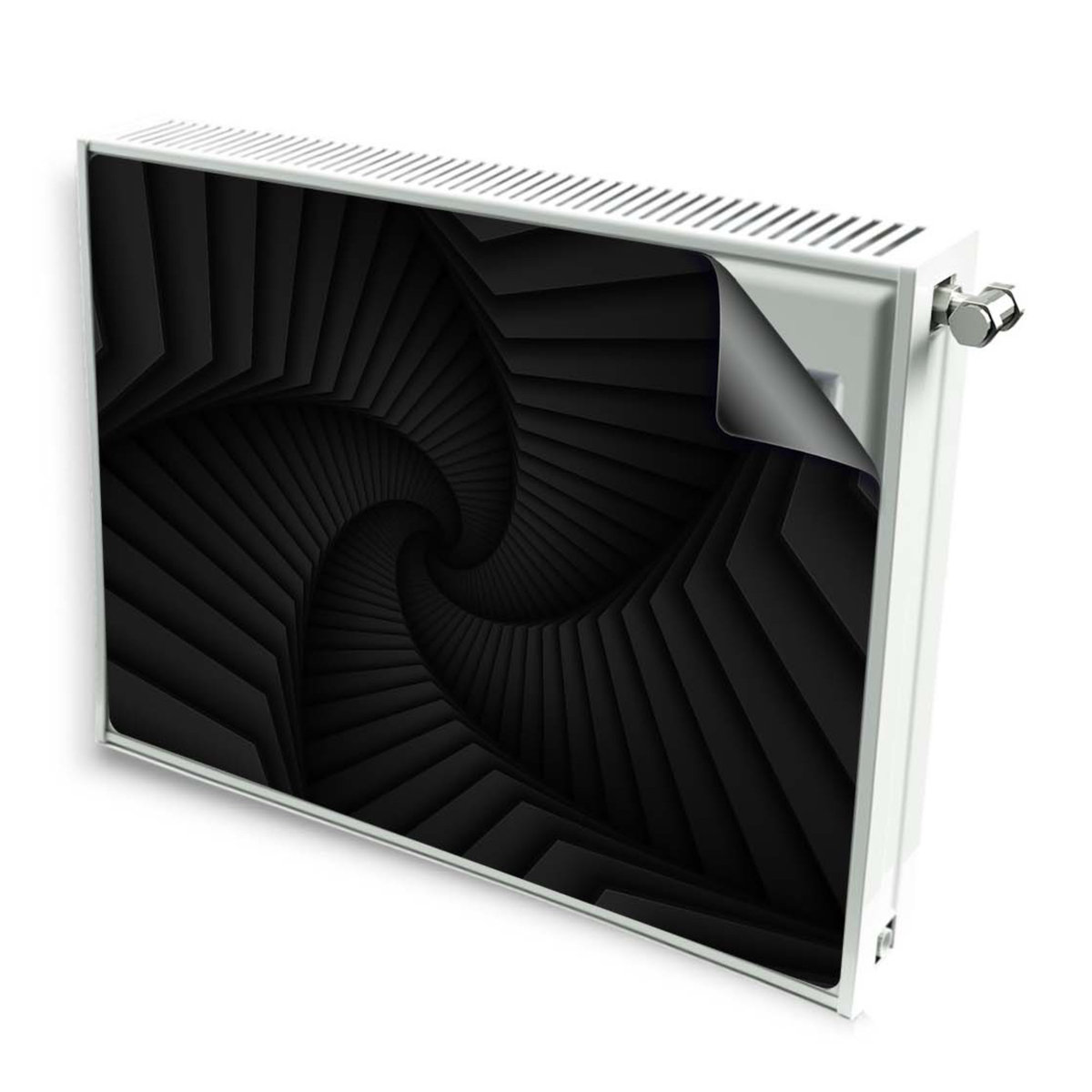 magnes mata magnetyczna kaloryfer dekor czarny tunel