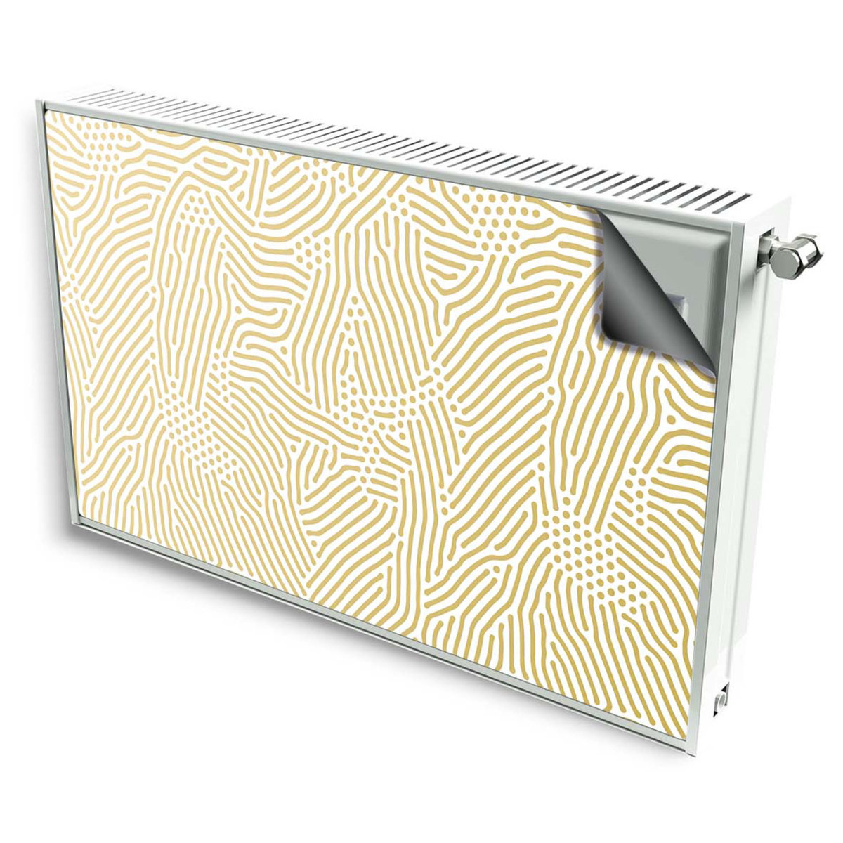 magnes mata magnetyczna kaloryfer dekor złote pasy