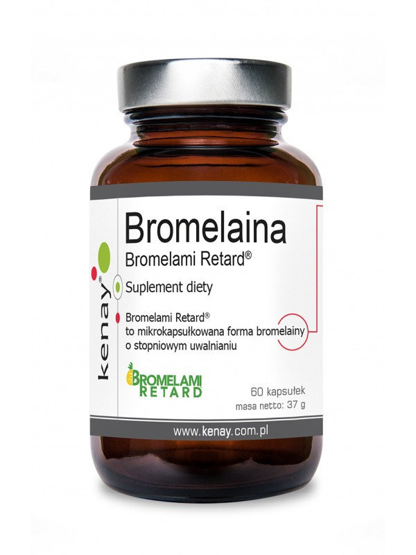 Kenay, Bromelaina Bromelami Retard - 60 kaps.