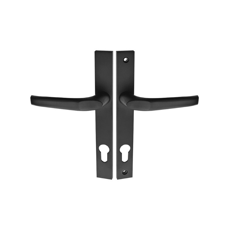 Kuchinox Klamko-klamka Magnat 90 mm długi szyld na wkładkę czarna