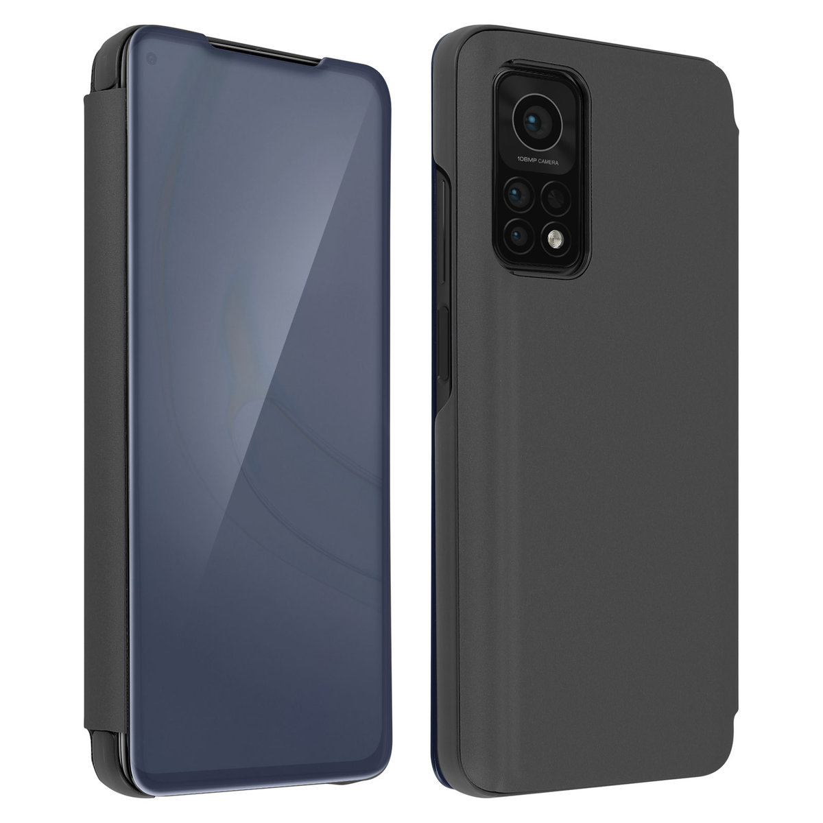 Obudowa tylna Xiaomi Mi 10T /10T Pro Ultra Przezroczysta klapka Lustrzana czerń
