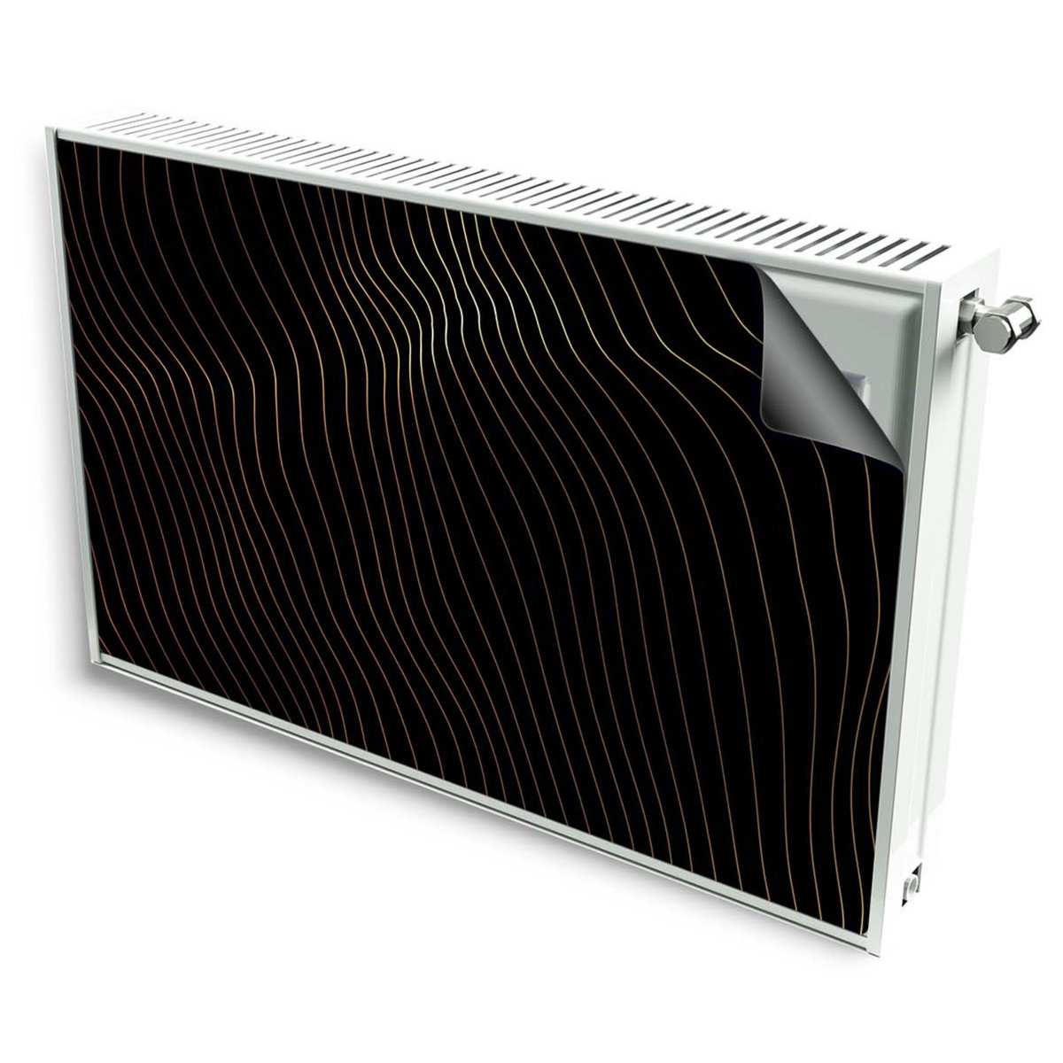 magnes mata magnetyczna kaloryfer dekor czarne linie