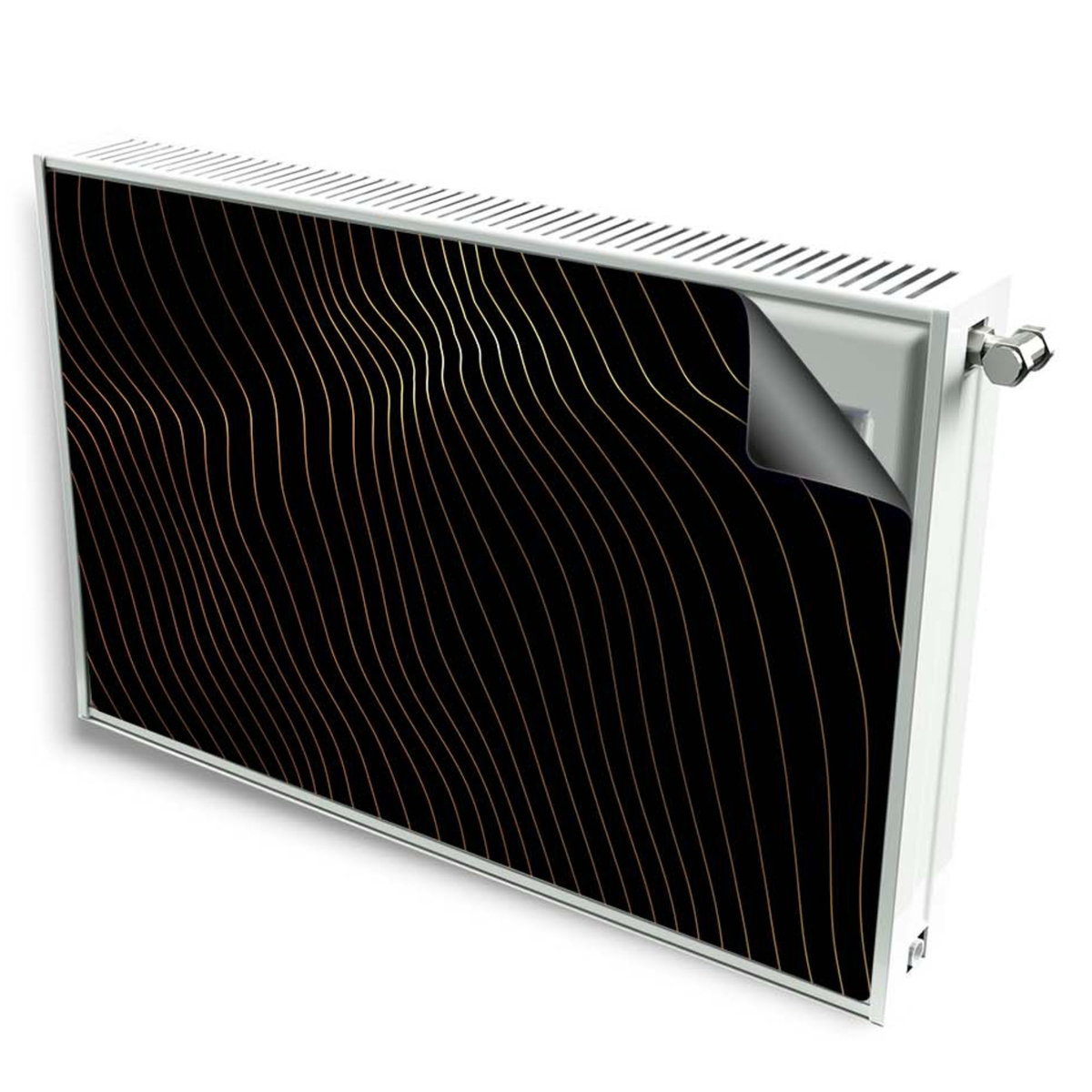 magnes mata magnetyczna kaloryfer dekor czarne linie