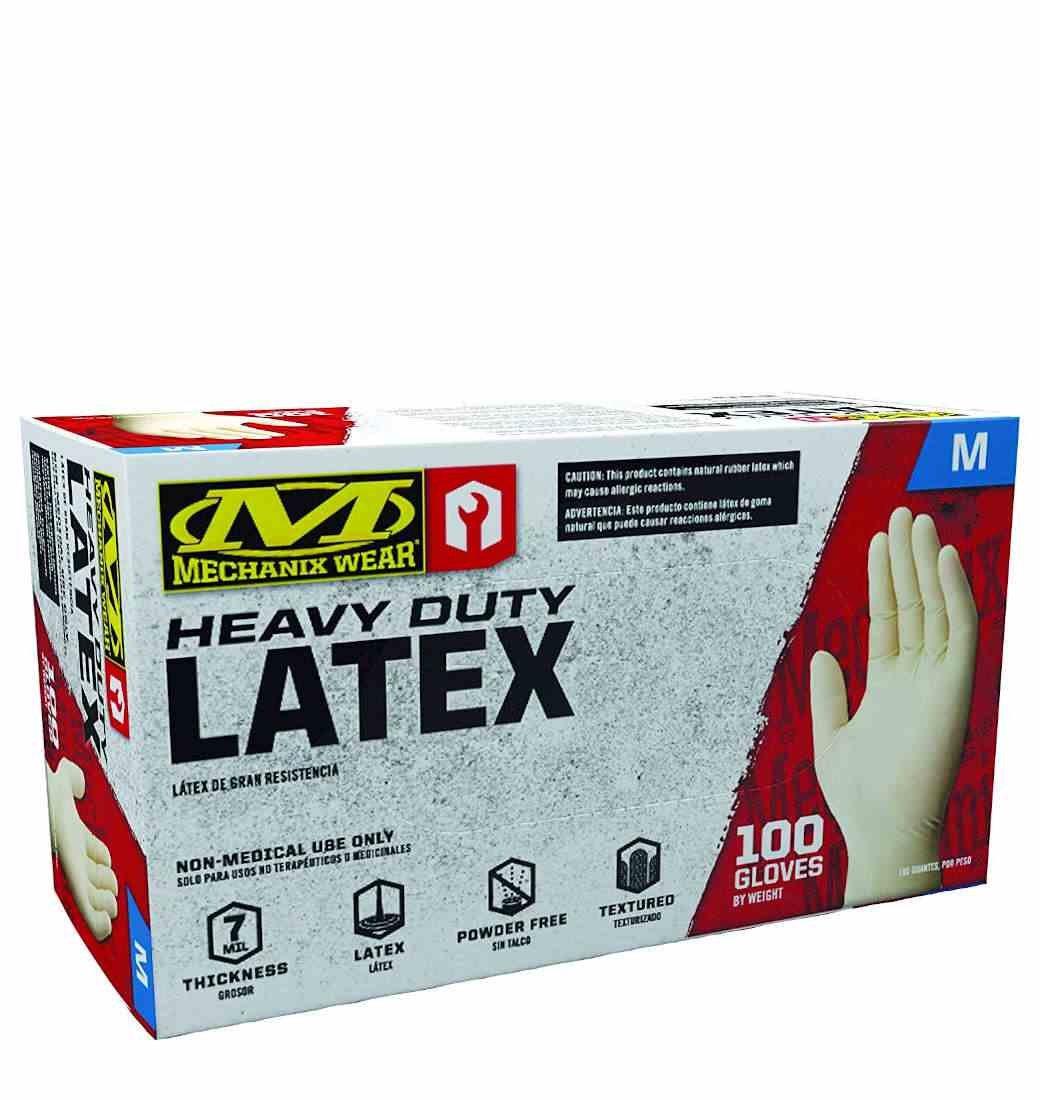 RĘKAWICE MECHANIX HD LATEX 7 MIL 100PK WHITE L