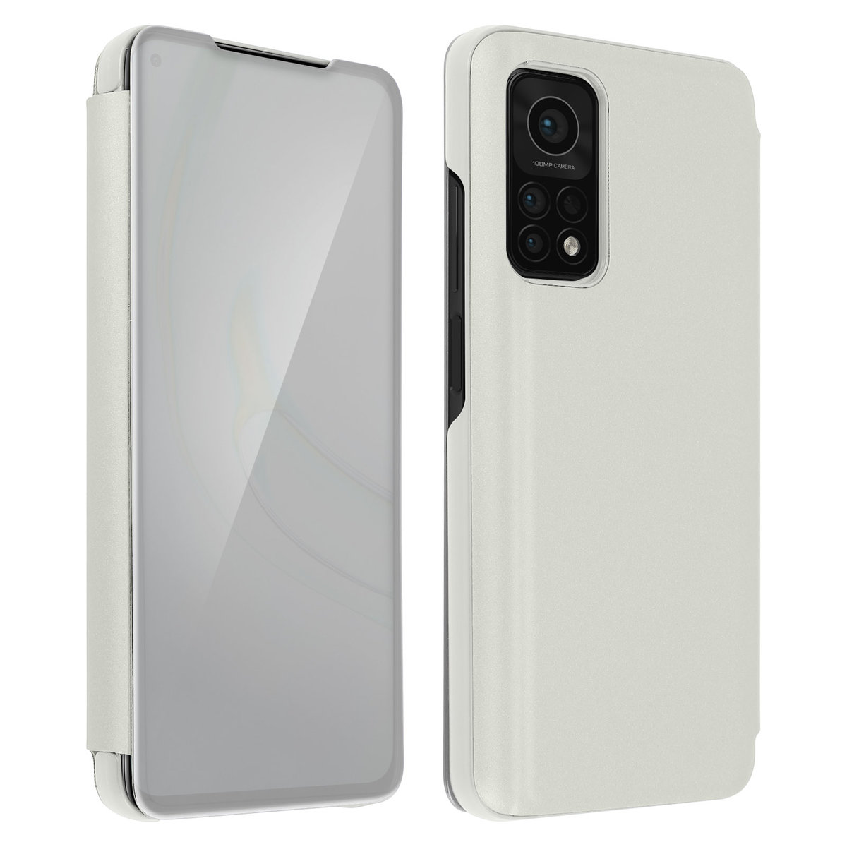 Obudowa tylna Xiaomi Mi 10T /10T Pro Ultra Przezroczysta klapka Mirror srebrny