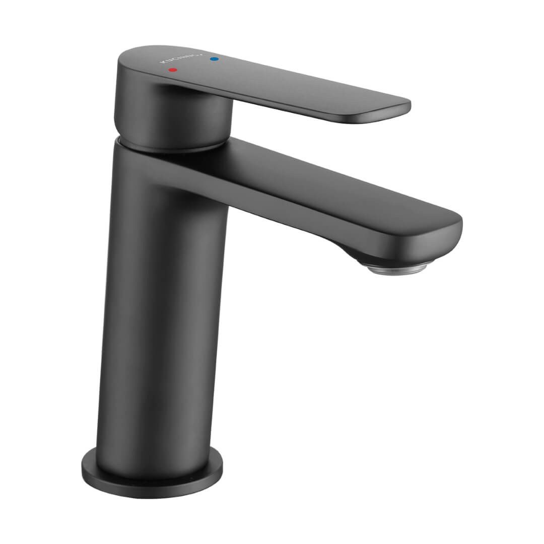 Kuchinox Gava bateria umywalkowa stojąca czarny mat BQG722D