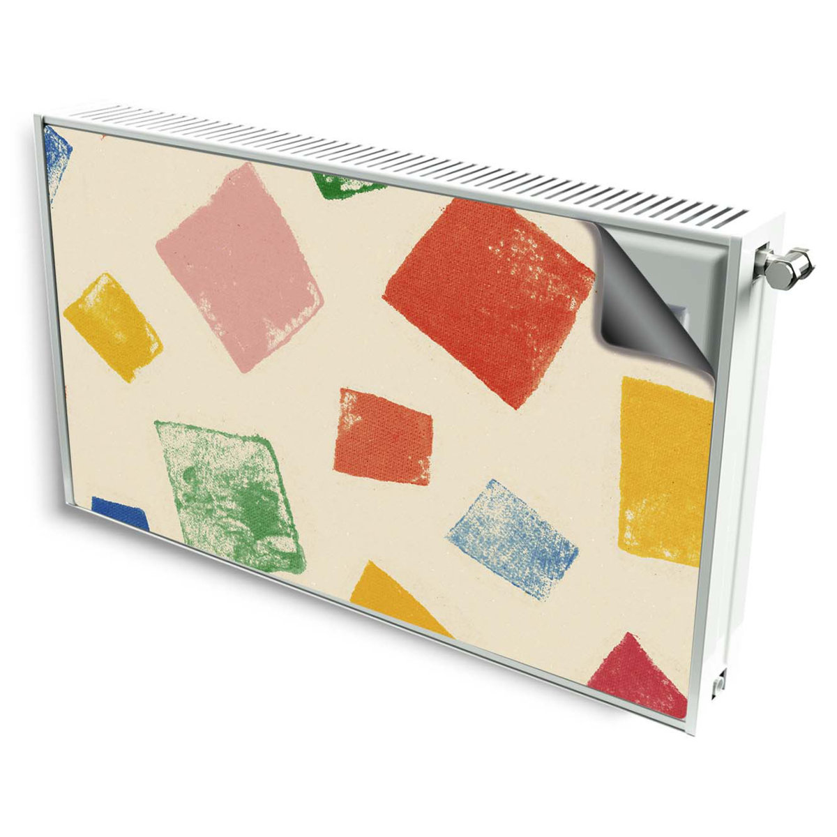 magnes mata magnetyczna kaloryfer dekor kolorowe kwadraty