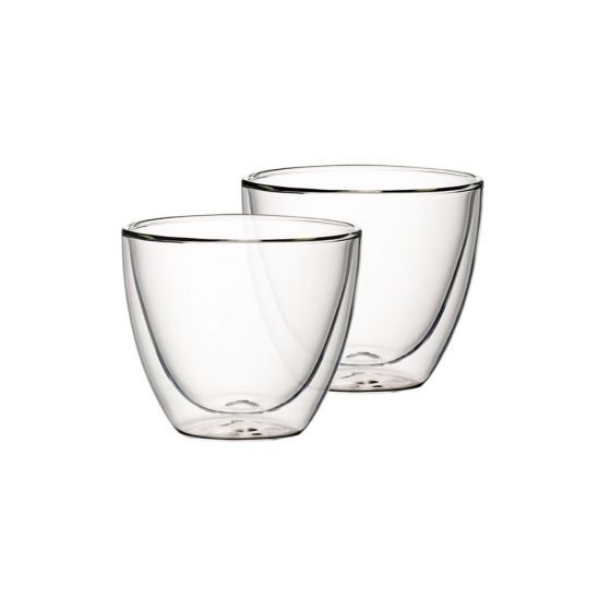 Villeroy & Boch Artesano Hot & Cold Beverages kubek L, 2-częściowy zestaw, 420 ml (pomiar krawędzi), szkło borokrzemowe, nadaje się do mycia w zmywarce i do kuchenki mikrofalowej