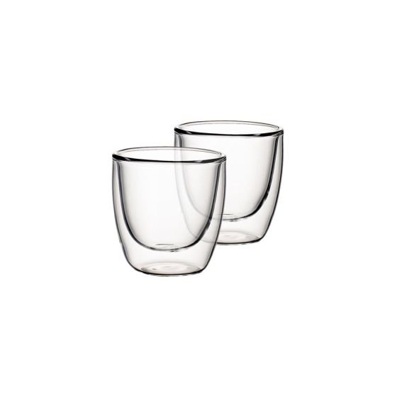 Villeroy & Boch Artesano Hot & Cold Beverages kubek S, zestaw 2-częściowy, 110 ml (mierzone na krawędziach), szkło borokrzemowe, nadaje się do mycia w zmywarce i do kuchenki mikrofalowej