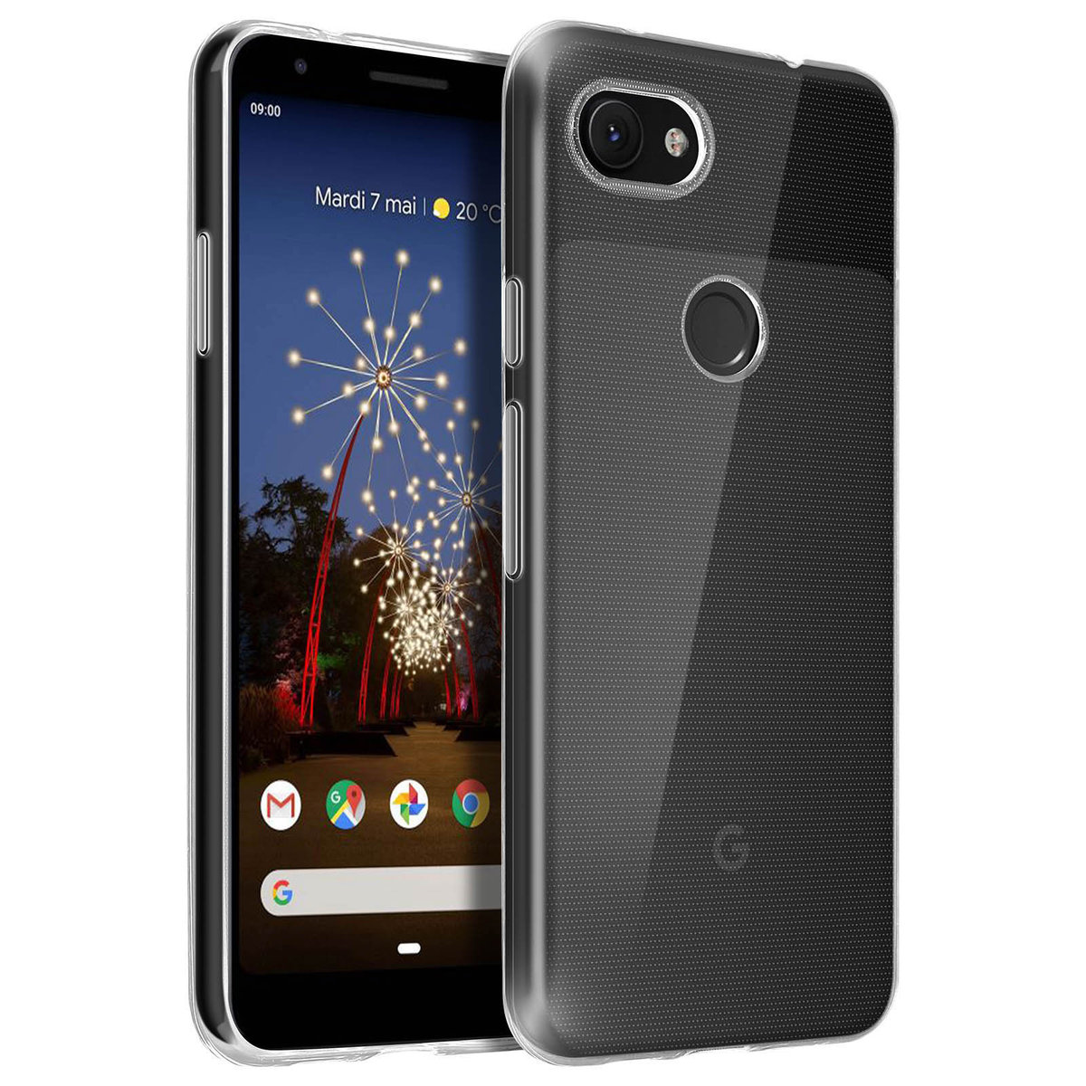 Ultra-przezroczyste etui, drugie etui o grubości 0,3 mm do Google Pixel 3A – przezroczyste