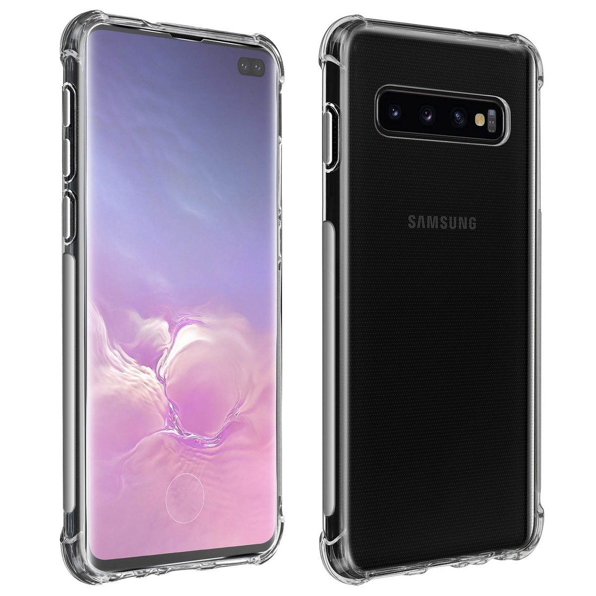 Opakowanie ochronne do Samsunga Galaxy S10 Plus Elastyczne etui i folia ze szkła hartowanego