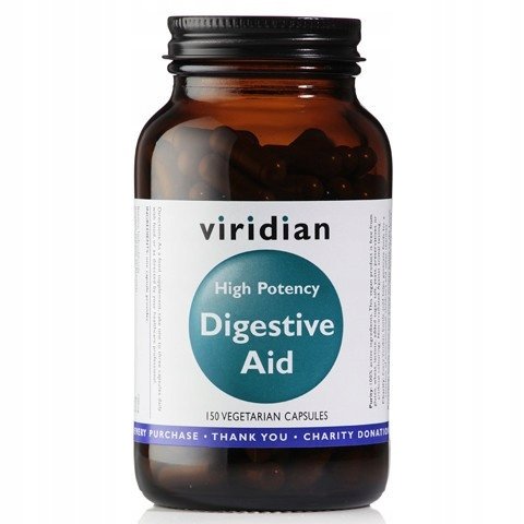 VIRIDIAN Viridian Digestive Aid Enzymy trawienne x 150 kaps