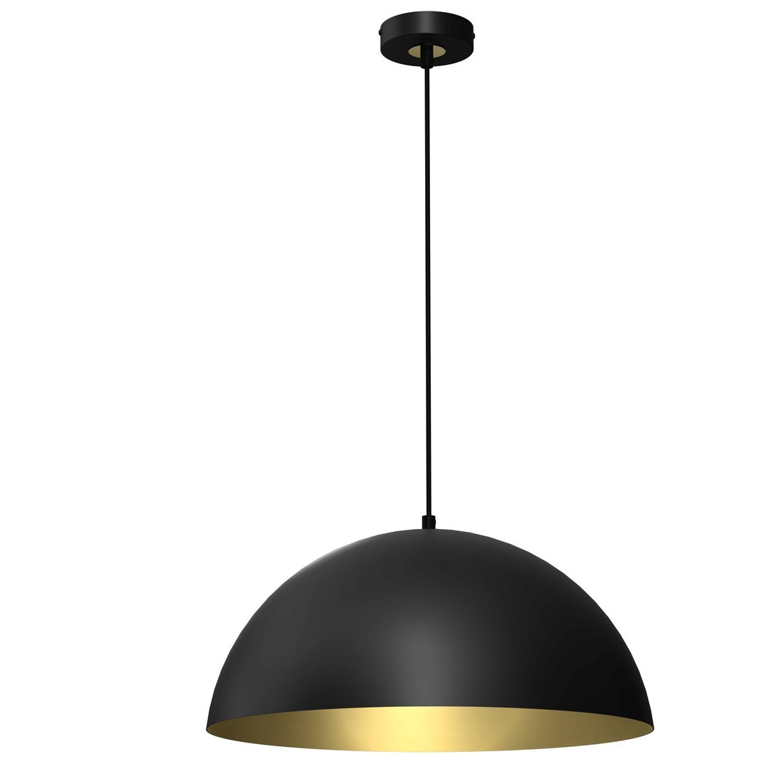 Milagro Lampa wisząca BETA BLACK/GOLD 1xE27 45cm MLP7973