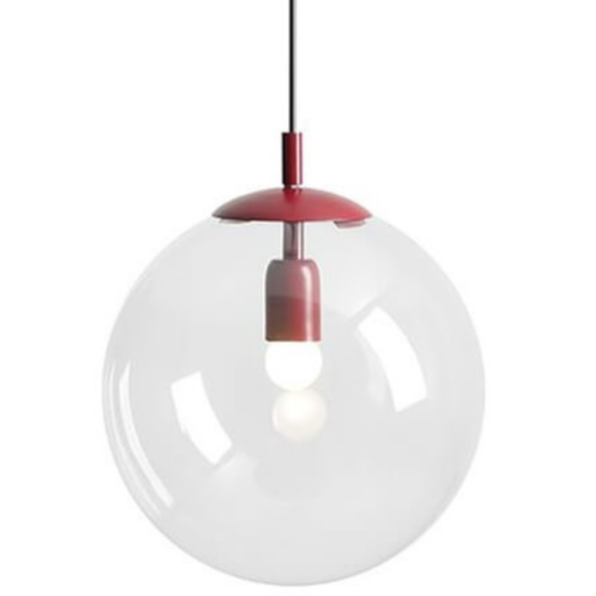 Lampa sufitowa wisząca Globe 562G15 pojedyncza czerwona