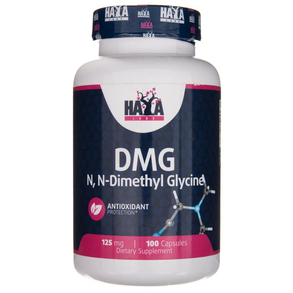 Haya Labs, DMG (Dimetyloglicyna) 125 mg - 100 kapsułek