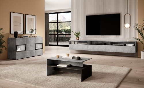 BAROS JASNY BETON Komoda 2D 3S