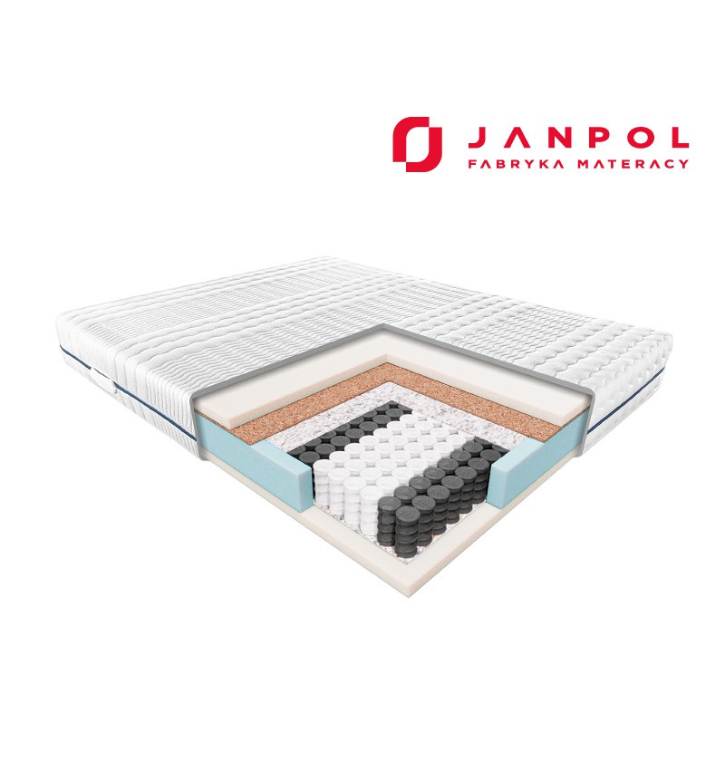 JANPOL DELIA – materac kieszeniowy, sprężynowy, Rozmiar - 160x200, Pokrowiec - Smart WYPRZEDAŻ, WYSYŁKA GRATIS, 603-671-572