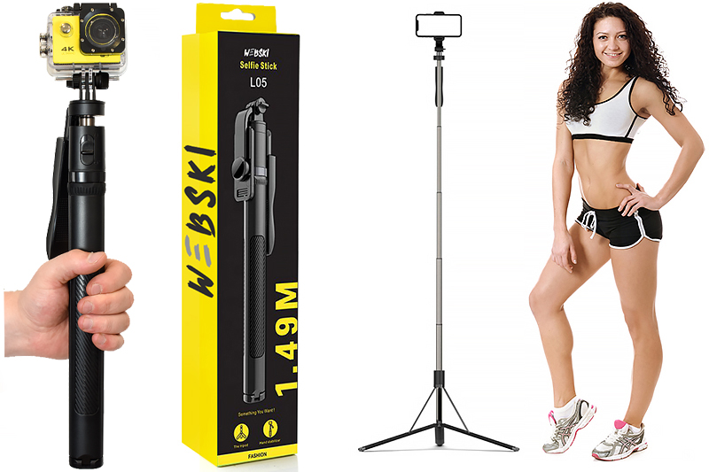 Selfie Stick Kijek Monopod Bluetooth Długi