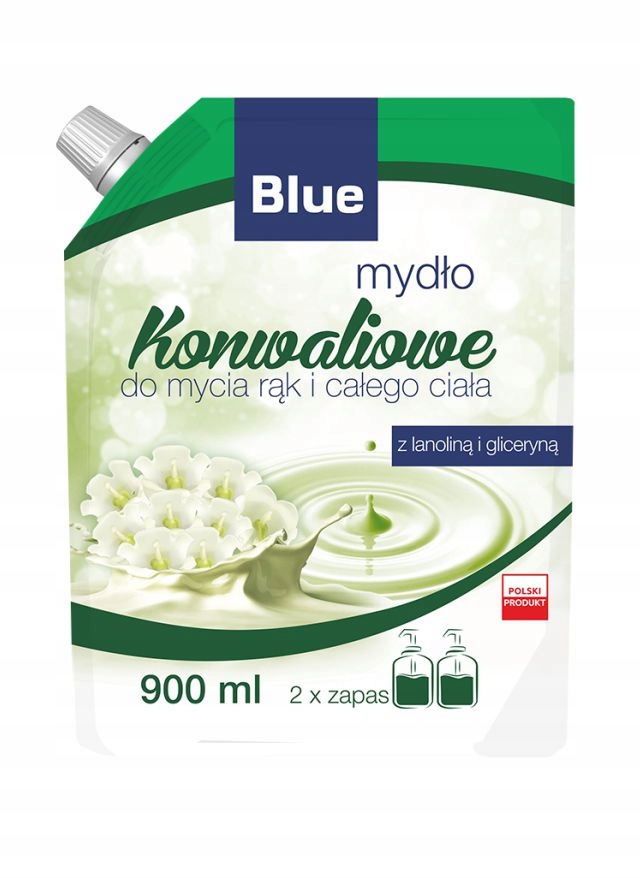 Delko BLUE Mydło w płynie zapas konwaliowe 900ml