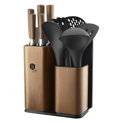 Lumarko Zestaw Przyborów I Noży Kuchennych Z Deską Berlinger Haus Bh-2446!