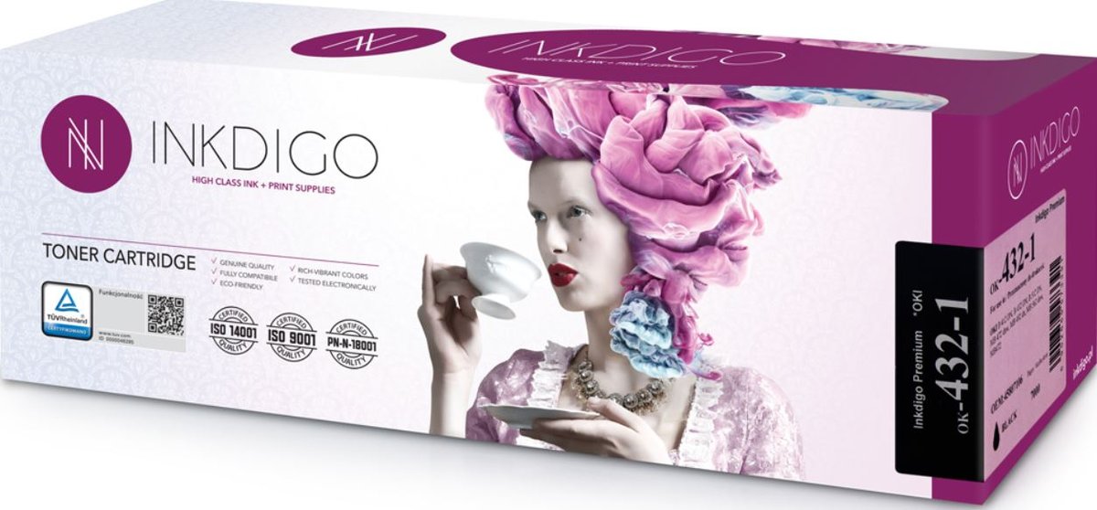 Inkdigo Toner INKDIGO do OKI B 432 7K Black OK-432-1