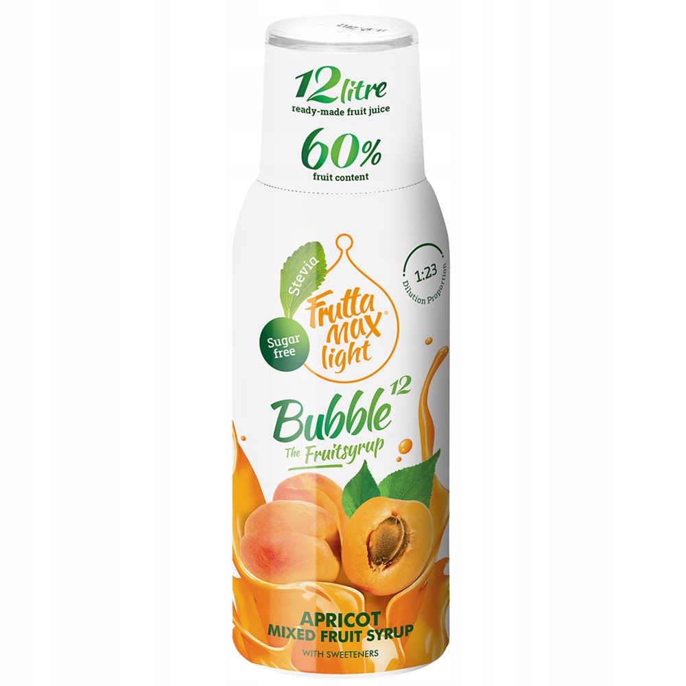 Syrop FRUTTAMAX Light Morela 500 ml bez cukru