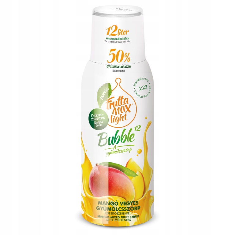 Syrop FRUTTAMAX Light Mango 500 ml bez cukru