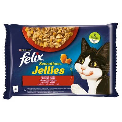 Purina Felix Sensations Sensations Mięso saszetki 4x85g