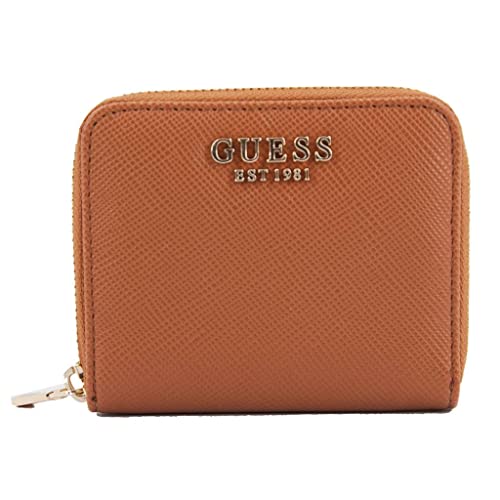 Guess Damska torba Laurel SLG SMALL zapinana na zamek, lekka koniakowa, rozmiar uniwersalny, Lekki koniak, jeden rozmiar