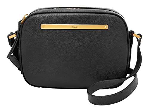 Fossil Womens Liza torba na ramię, czarna, 20,3 x 6,3 x 14 cm wys, czarny, 20.3 cm L x 6.3 cm W x 14 cm H