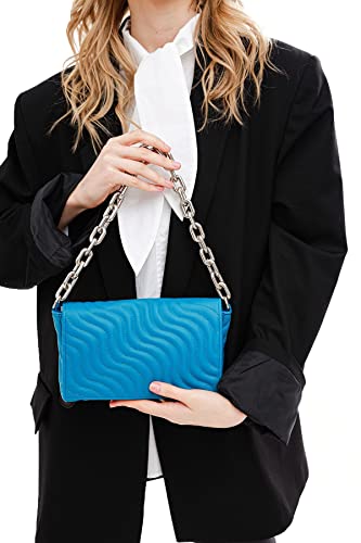 Piccola Lala Women's DE-PL-000219 Shoulder Bag, Turquoise, 15 x 25 cm