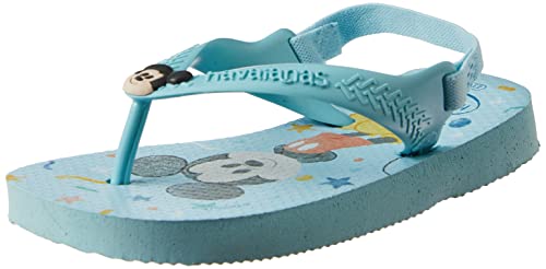 Havaianas Unisex Baby Disney Classics Ii Blue Water klapki japonki, 3/4 UK dziecko, Niebieska woda