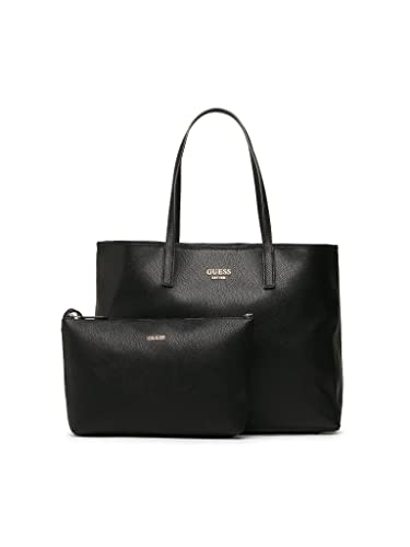 Guess Damska torebka Vikky Large Tote Bag, czarna, One Size, czarny, jeden rozmiar