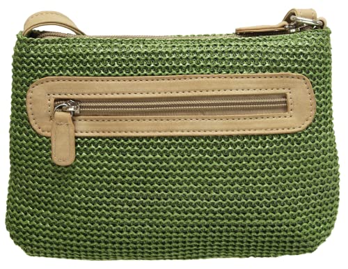 Envy Damskie IRIS Green Crossbody, ZIELONY