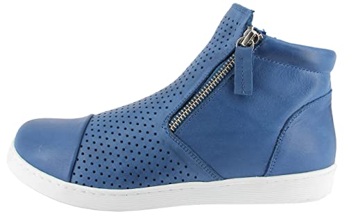 Andrea Conti Damskie botki/botki z naturalnej skóry jeans, Jeans, 40 EU