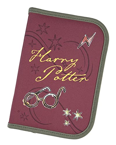 Harry Potter piórnik z wypełnieniem w zestawie z długopisami, gumką, linijką itp. I piórnik do szkoły