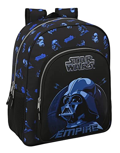 STAR WARS Digital Escape Plecak szkolny Dziecko, Plecak dziecięcy, Możliwość dostosowania do wózka, idealny dla dzieci w wieku 5-14 lat, wygodny i wszechstronny, jakość i wytrzymałość, 32x12x38 cm, Kolor Czarny, czarny, Estándar, Casual