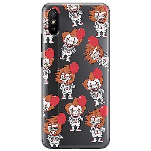 ERT GROUP etui na telefon Xiaomi REDMI 9A, case oryginalny i oficjalnie licencjonowany przez Horror, wzór It 007, optymalnie dopasowane, plecki z TPU częściowo przeźroczyste