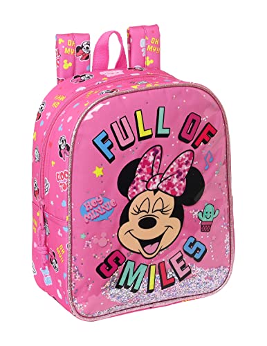 Plecak dla dzieci Minnie Mouse Lucky, 220x100x270 mm, Różowy