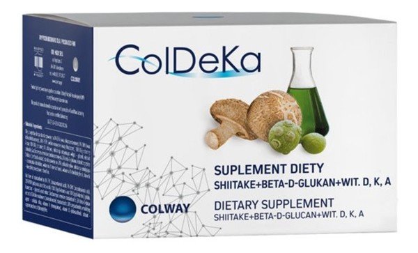 Colway ColDeKa Suplement diety Shitake + BetaDGlutan + Wit. D,K,A 60 kaps.